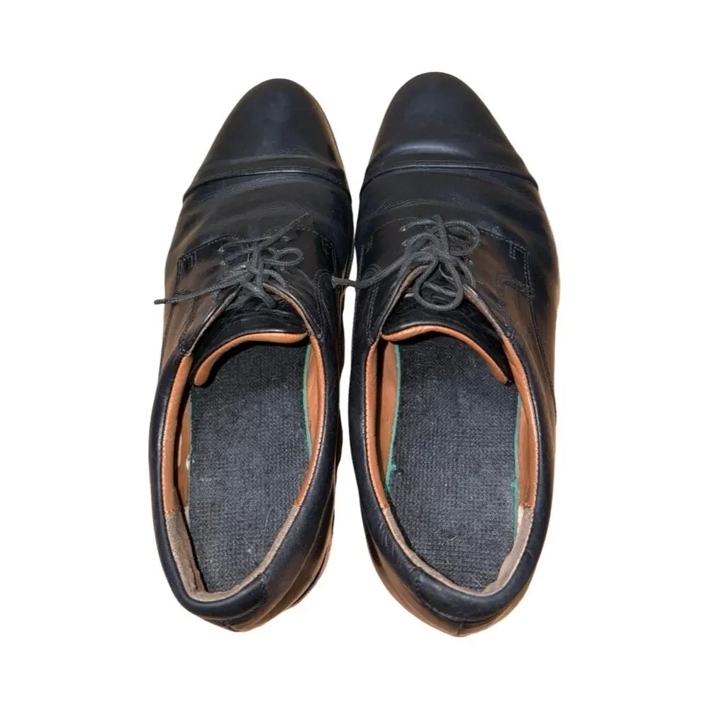 Weber Schuh Black Leather Oxford Shoes Size: US 9.5 / UK 8.5 Men's